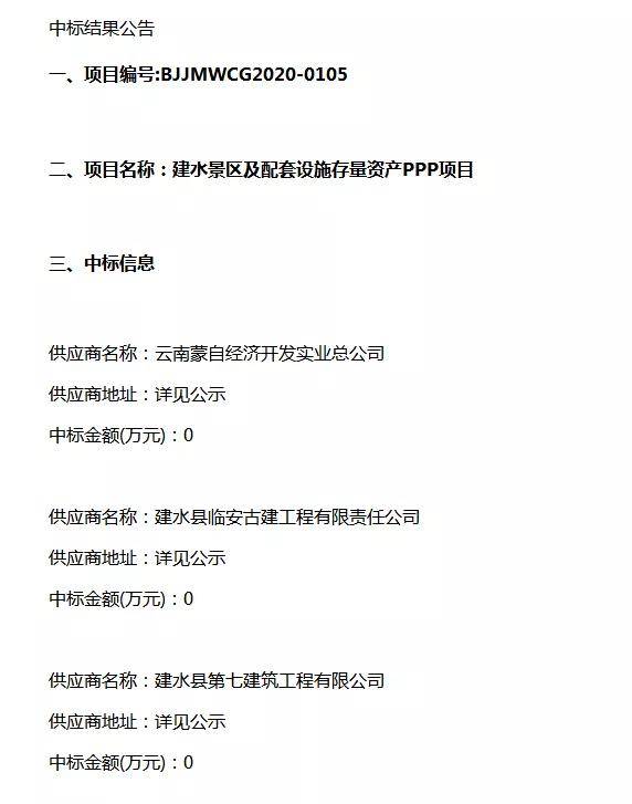 0元中标再现？预算8个亿 