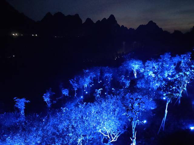 两个亿打造的德天瀑布夜景秀,场景壮观,却被越南人民免费蹭