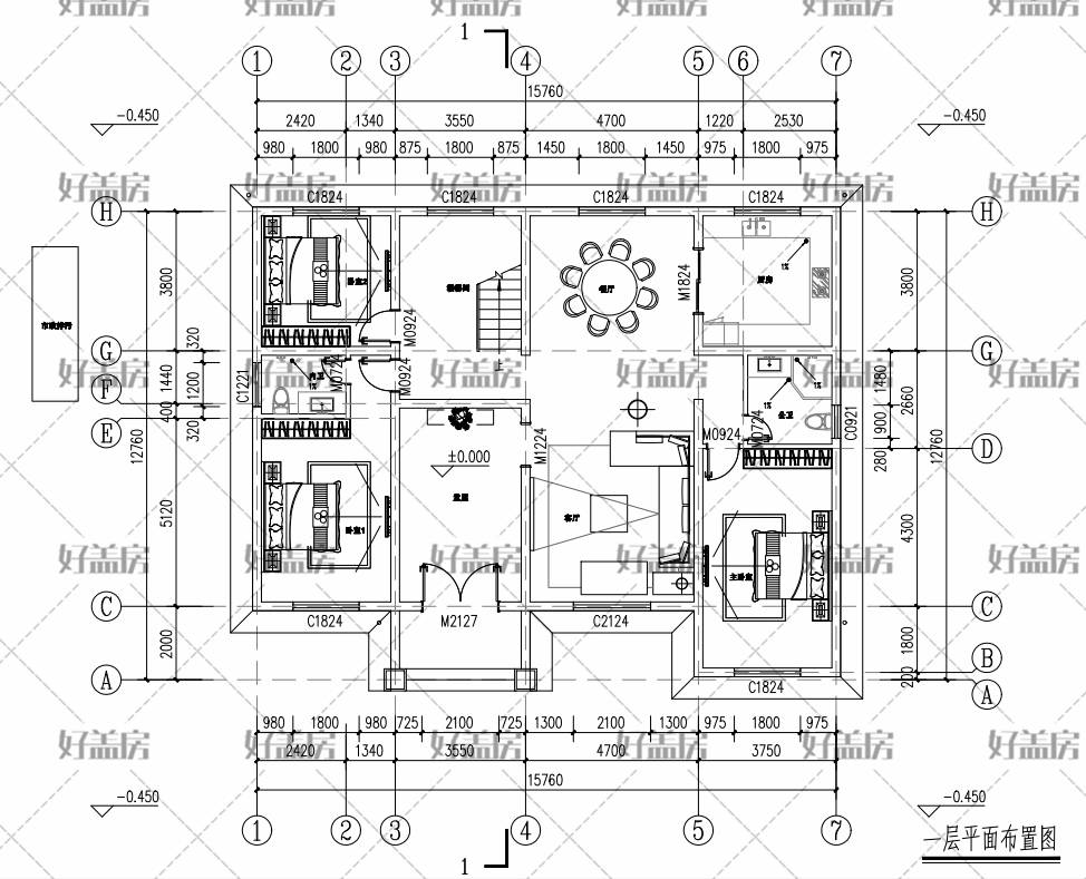 普通农村建房设计图