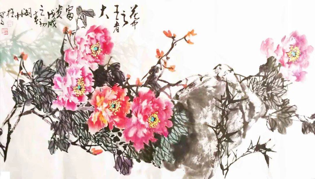 富贵花开·当代著名画家阎中柱作品欣赏