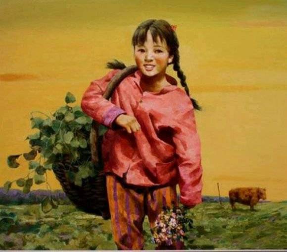 图片[2]-天津美院教授王立宪油画中那些具有浓郁乡土气息的少女-魔性次元