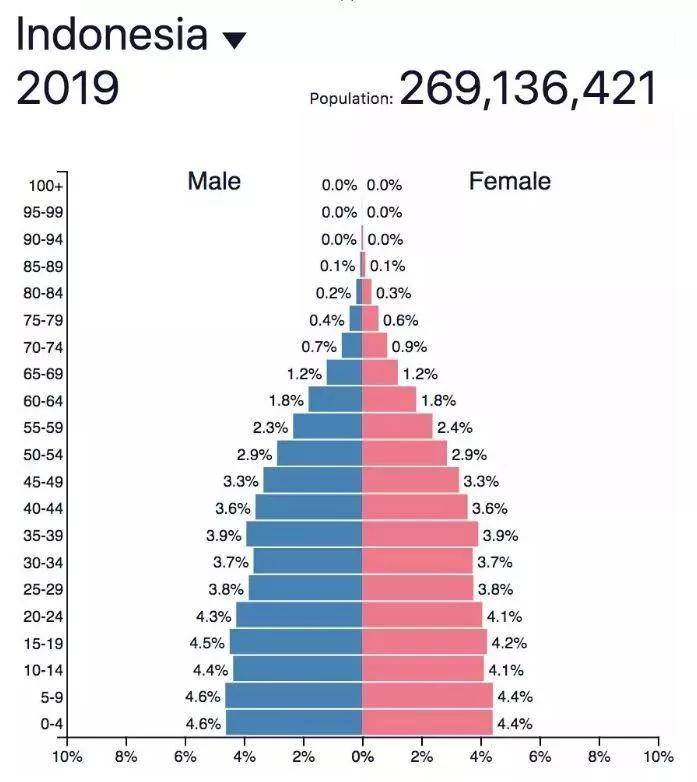 印度尼西亚人口多少_世界人口最多5国近50年生育率