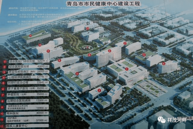 1042个床位青岛市民健康中心建设工程规划公示计划工期730天