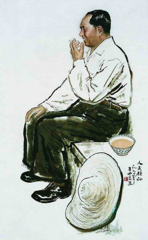 《人民领袖》王西京人物画作品