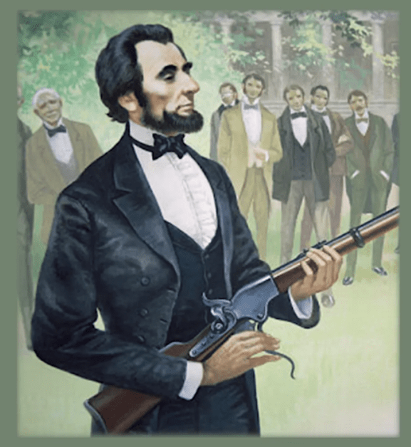 随后美国陆军部长斯坦顿在林肯的怂恿下订购了一万三千多支斯宾塞步枪