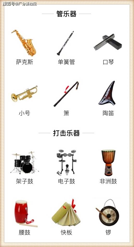 有调打击乐器:定音鼓(timpani),木琴(xylophone),钢片琴(celesta),管