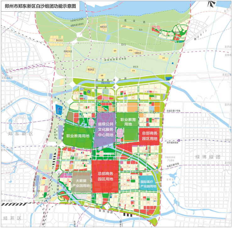 根据2018年发布的《郑州市白沙产业集聚区总体发展规划(2018~2025年)