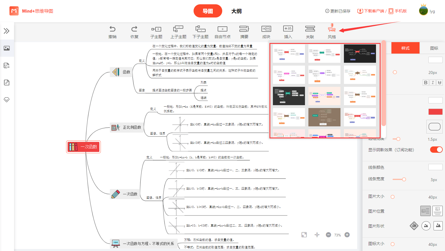 一次函数思维导图,mind 思维导图教程