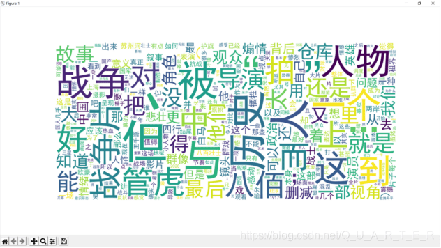 python实现输入电影名字自动生成豆瓣评论词云图