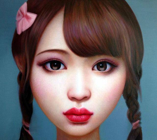 图片[28]-青年艺术家张向明油画中的北京女孩-魔性次元