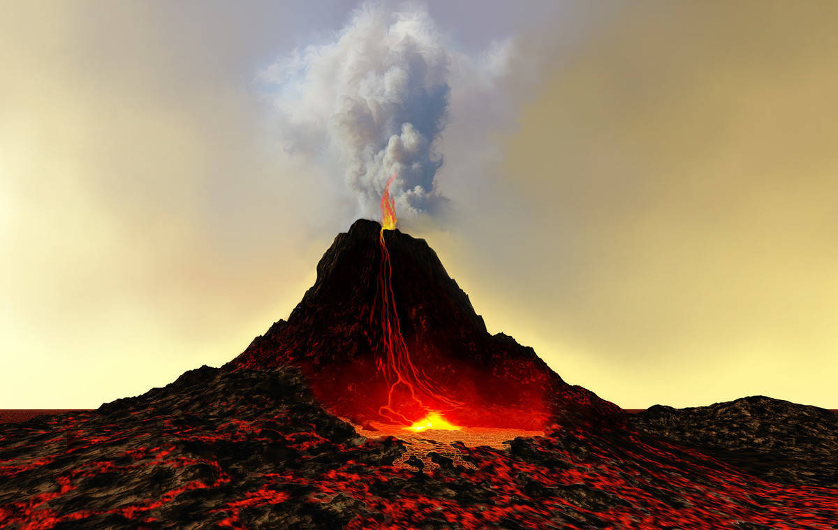 火山之所以会爆发,是因为地球内部温度和密度的不均匀,在地幔内部形成