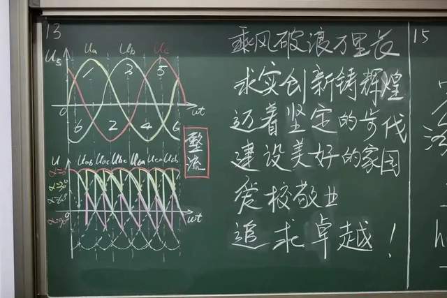 华北电力大学举办教师板书比赛,看大学老师的粉笔字水平如何