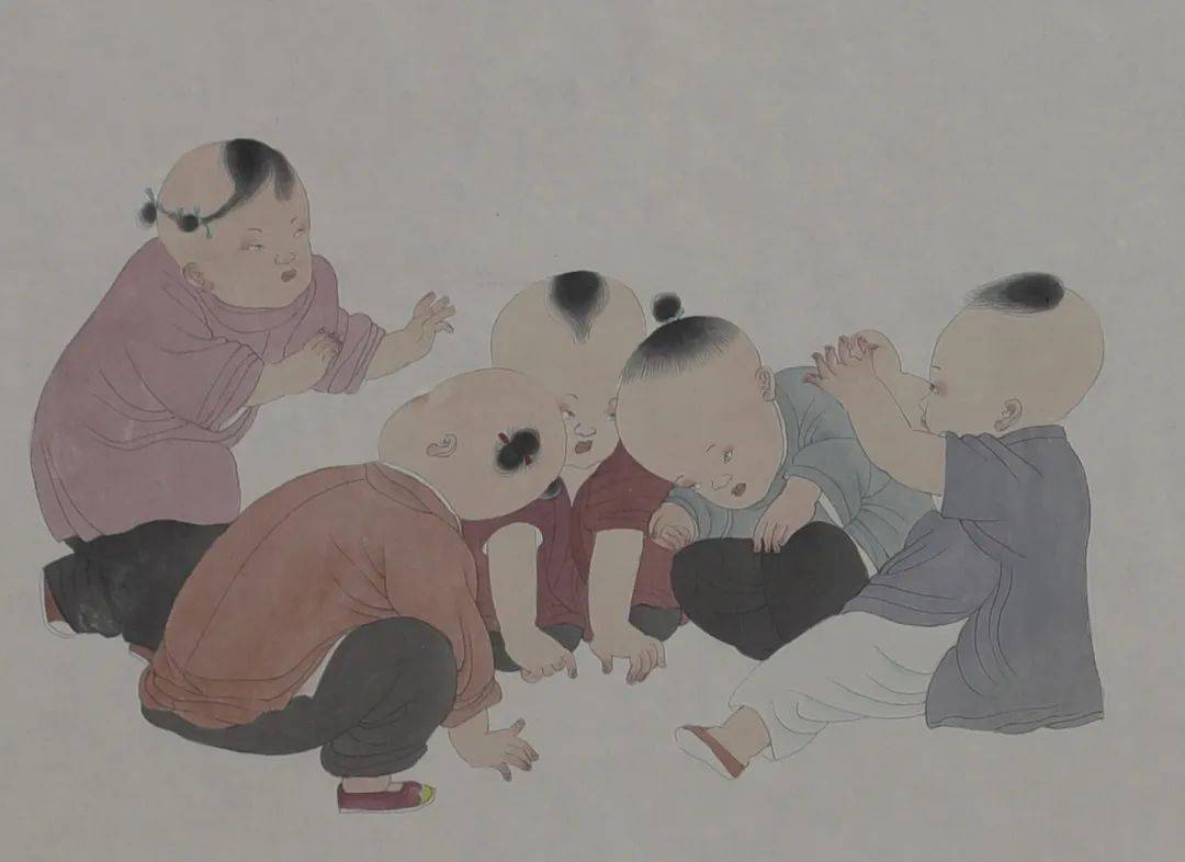 问道童子,悠悠天钧——著名画家高群婴童画作品欣赏