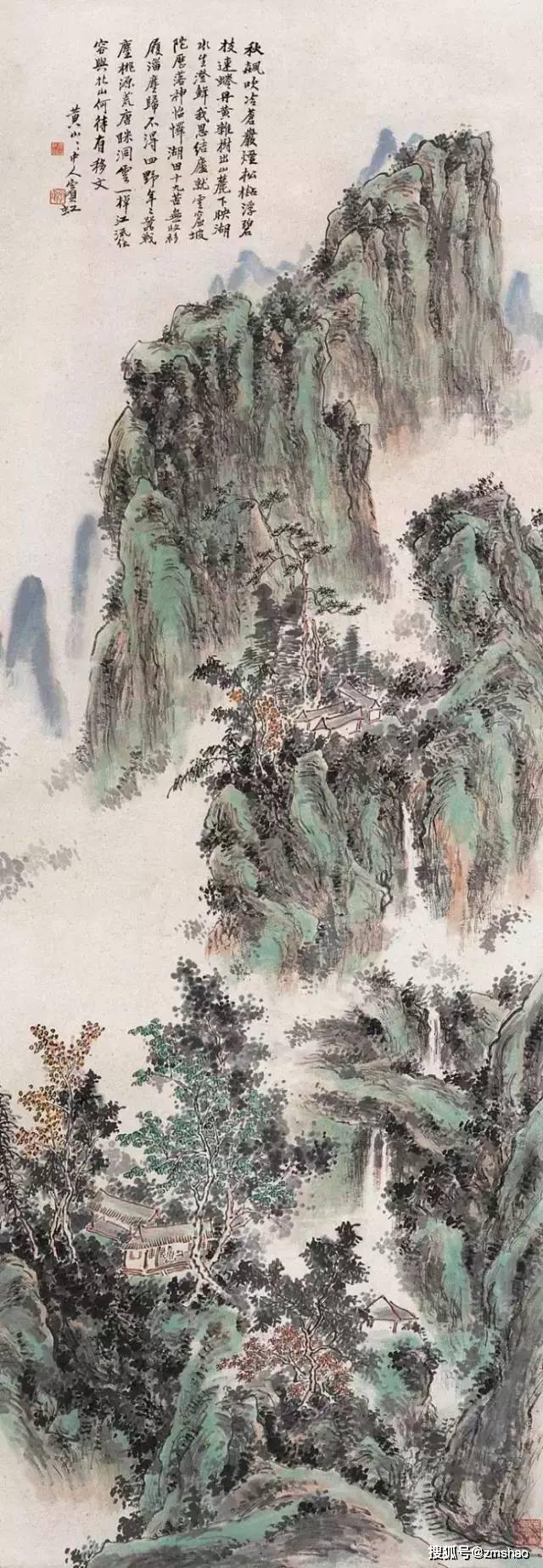 黄宾虹最美的山水画60幅,赏心悦目