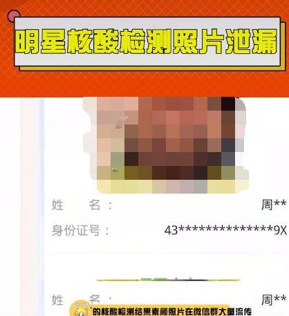 数十明星核酸检测私照遭曝光2元能买70张网友痛骂太过分