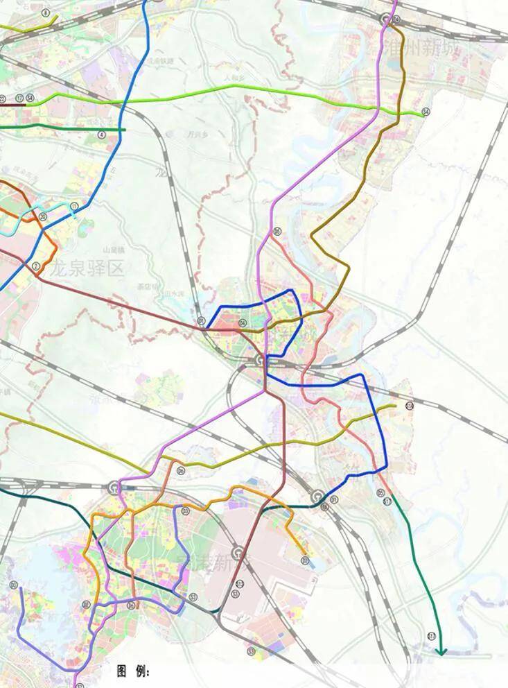 重磅55条线路总长2382km成都轨道线网远期规划图出炉