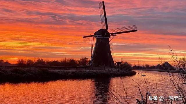 今天早上荷兰日出的美景（图辑）