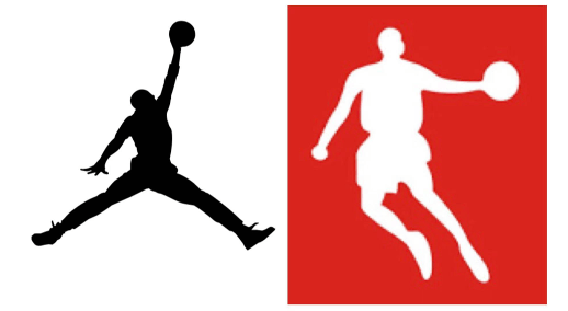 左为air jordan图标，右为乔丹体育图标迈克尔·乔丹方选的时间点很微妙。乔