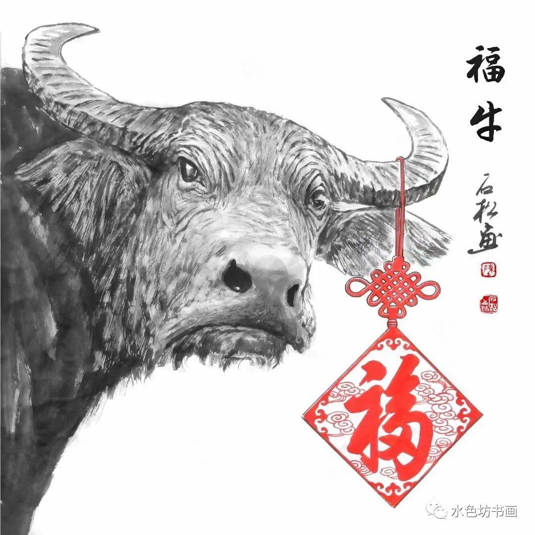 2021送你一组"牛画",祝大家牛气冲天,牛(扭)转乾坤!