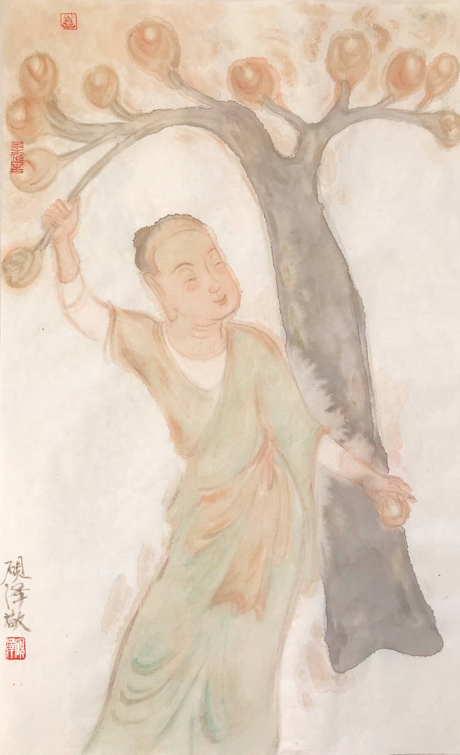 拈花一问 谁人会笑——姚砚泽笔下之佛禅人物