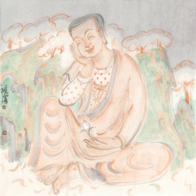 拈花一问 谁人会笑——姚砚泽笔下之佛禅人物