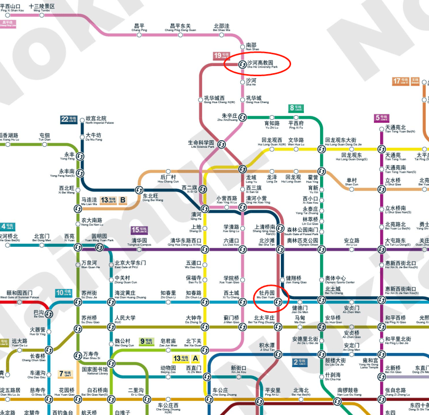 综合规划爆料 民间规划图,可以看19号线主线北延是去往沙河高教园区的