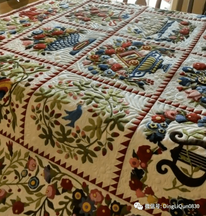 「拼布作品」100款用零碎布料制作的床单和被罩,太壮观了!