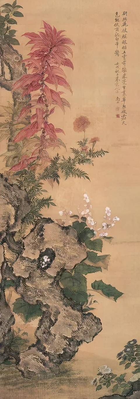 沈铨《芝寿年年》