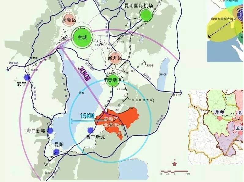 昆明规划图2021,2020年昆明控规图 昆明呈贡2021年新楼盘布局图(呈贡新城,马金铺,黄土坡