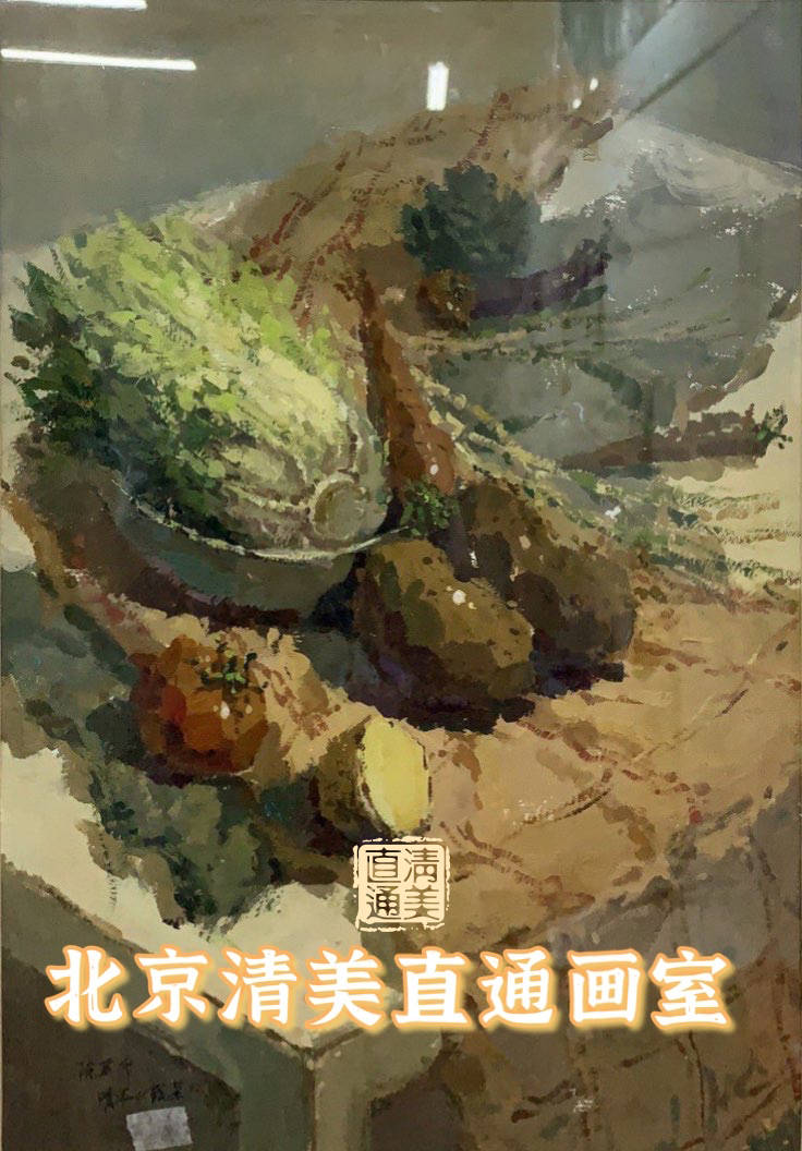 北京清美直通画室#学员色彩单科220分高分试卷考场作品还原