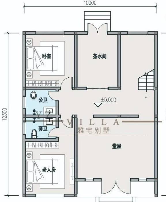 10x12米,安徽小伙为父母新建三层半徽派别墅,入户堂屋