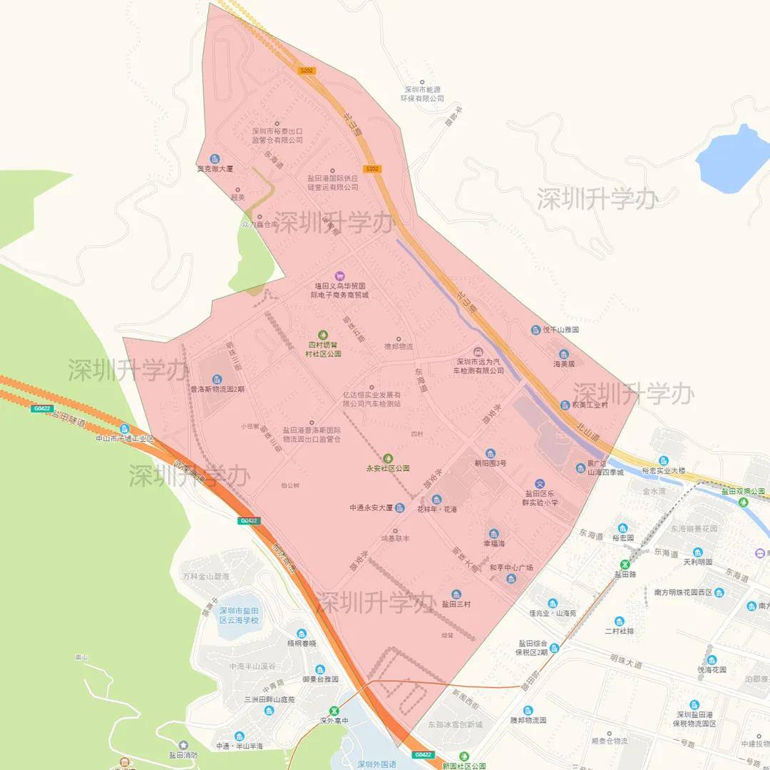 深圳10区学区划分地图汇总!这些学校的招生范围一目了然!