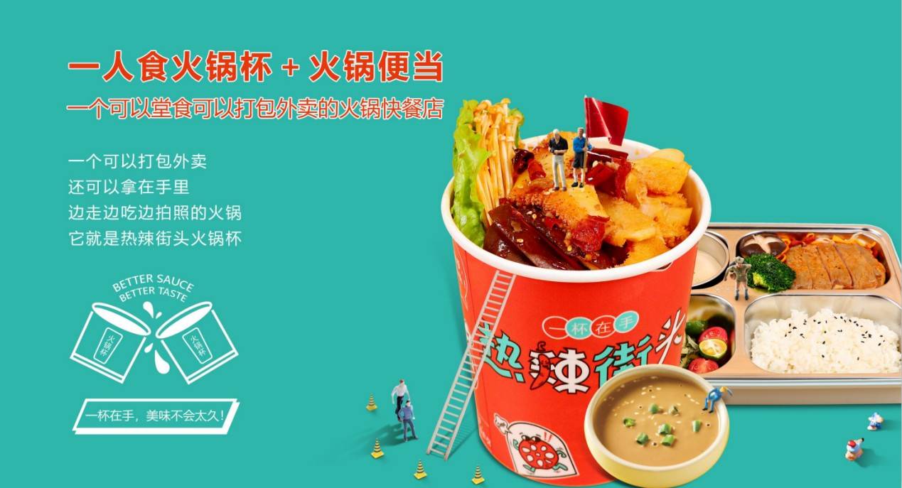 热辣街头,一家可以堂食可以外卖可以打包的火锅快餐店.