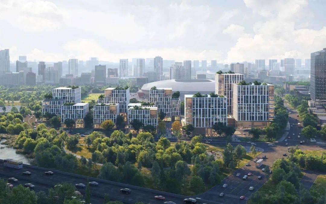 总建筑面积超13万㎡!张家浜楔形绿地将添新成员,效果图抢先看