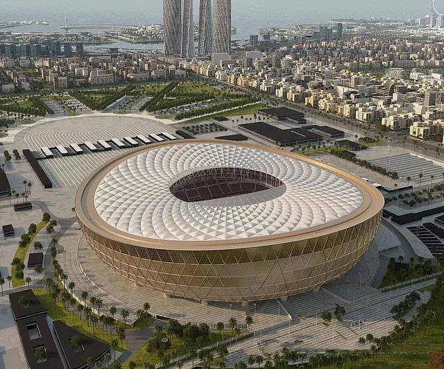 因凡蒂诺对卡塔尔主办中东和阿拉伯地区第一届—2022年世界杯赞赏