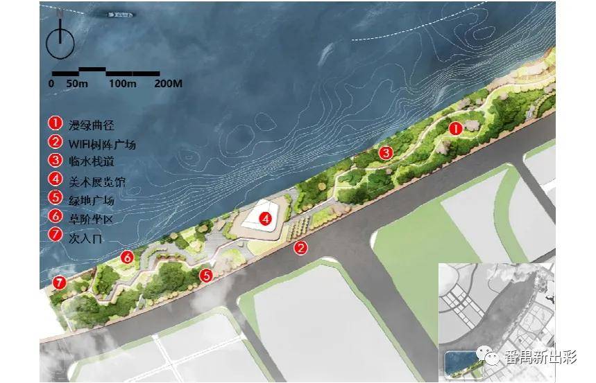 番禺将建高品质滨水带状公园,还有滨江广场