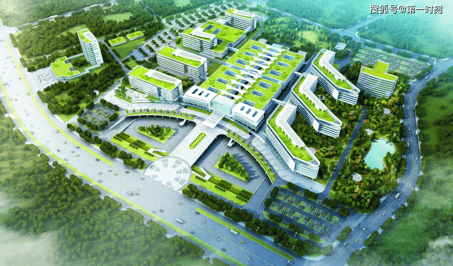 红安县人民医院新院区建设规划图