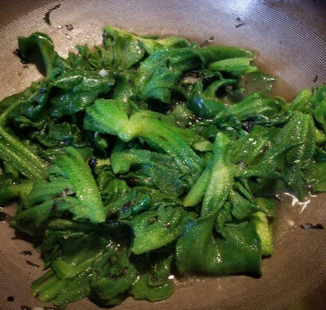 橄榄菜炒冰菜,自家种的冰菜,新鲜又爽脆