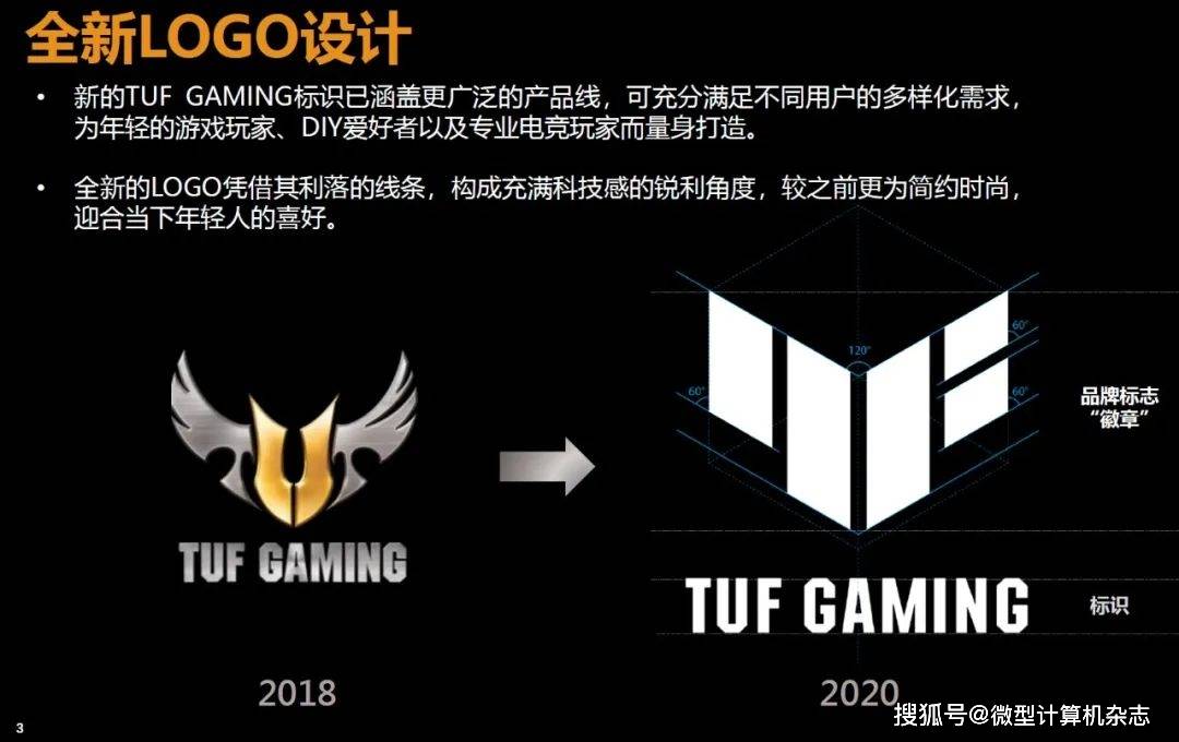 华硕tuf gaming系列产品开始换用全新logo