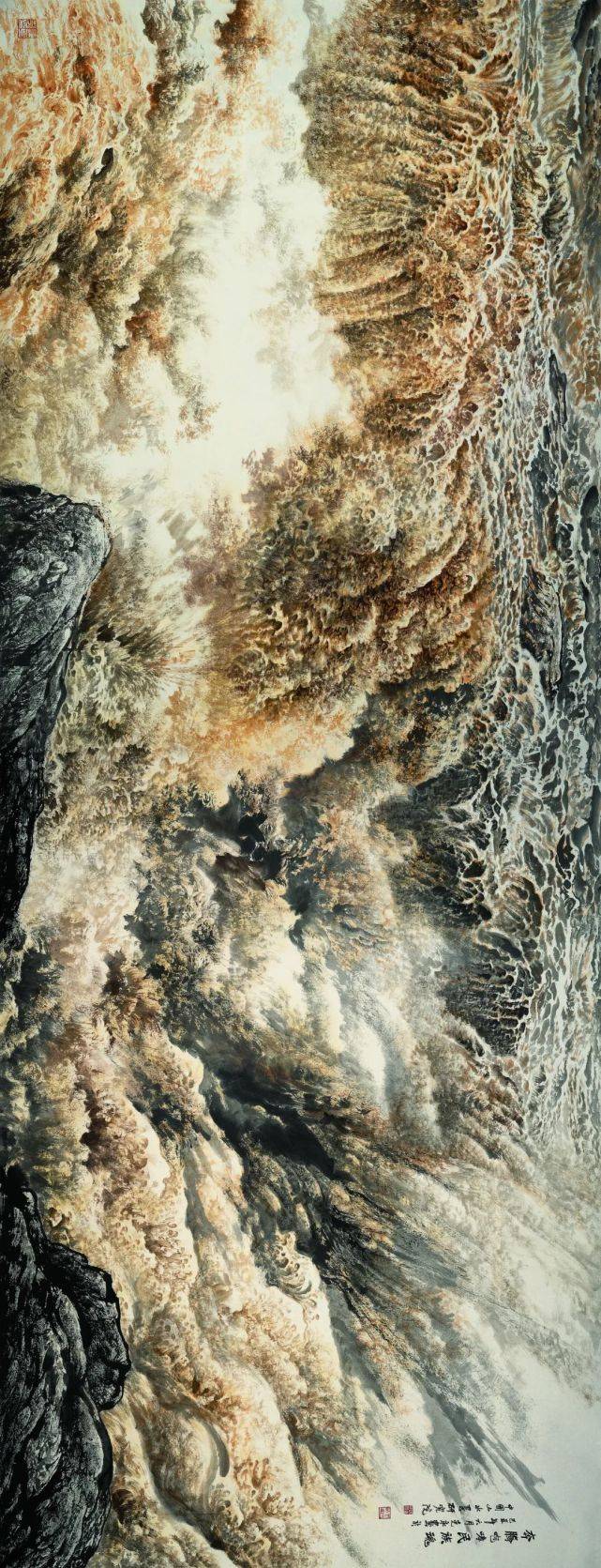 陈克永 || 荣宝斋画院2021年春季巨幅殿堂山水工作室