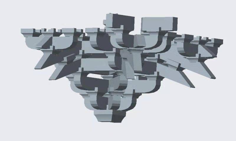 古建筑斗拱结构,金属斗拱亮相,东申瓦业_构件