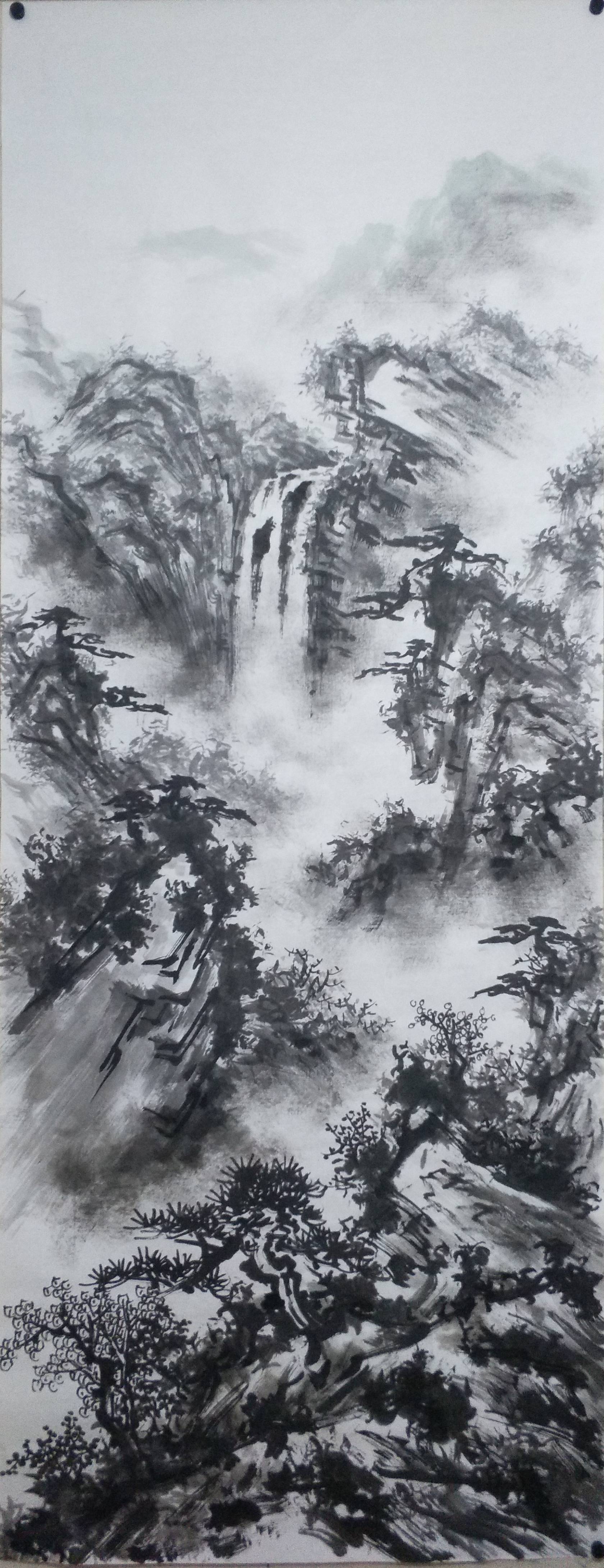 纪玉光,字玉峰,号玉峰山人,1960年生人,山东海阳人,现居青岛.