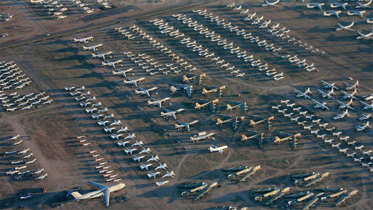 亚洲最大的飞机坟场在中国存放的飞机规模仅次于美国