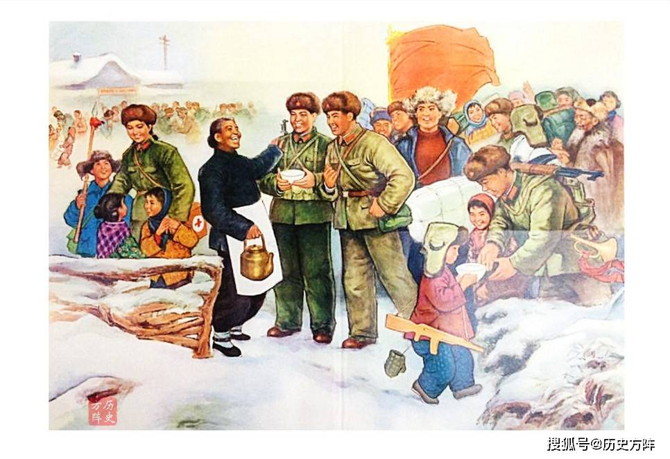 1972年出版的年画:军民鱼水情