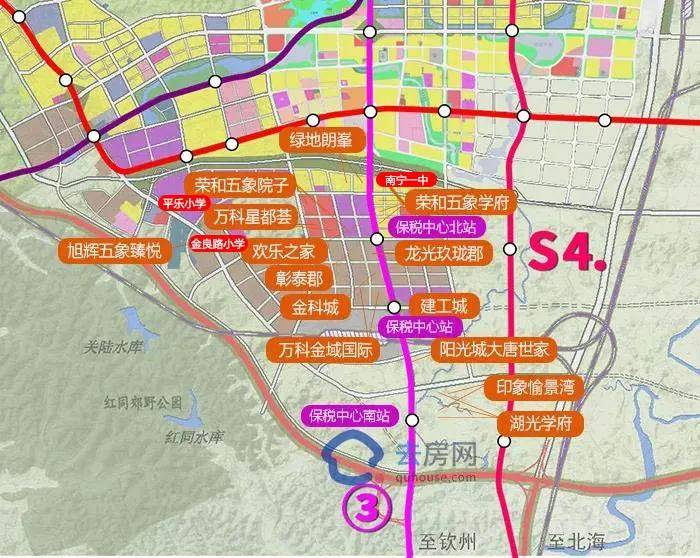 地铁3号线南延长线站点位置图