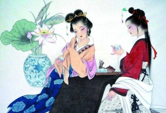 古代未婚女子在梳妆打扮时,喜欢在脸上贴'黄花,用黄颜色在额上