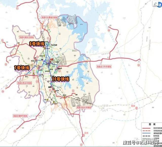 市域(郊)铁路网规划方案,规划主要将链接抚州,共青城,永修,靖安,丰城