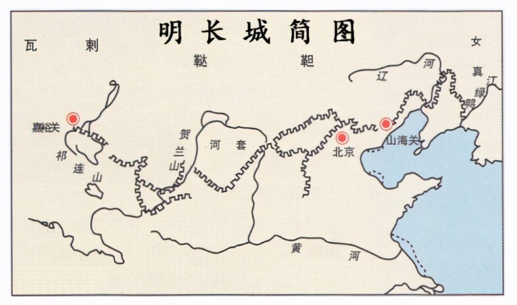 的再次崛起和进犯,明朝在今天的长城以北地区相继设立了东胜卫,大宁卫