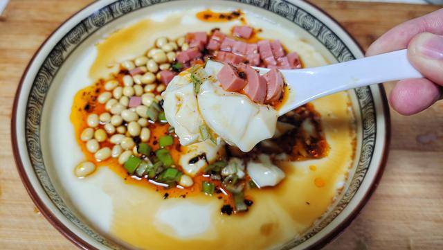 自制豆腐脑,1把黄豆就"搞定",几乎0失败,早餐来一碗太