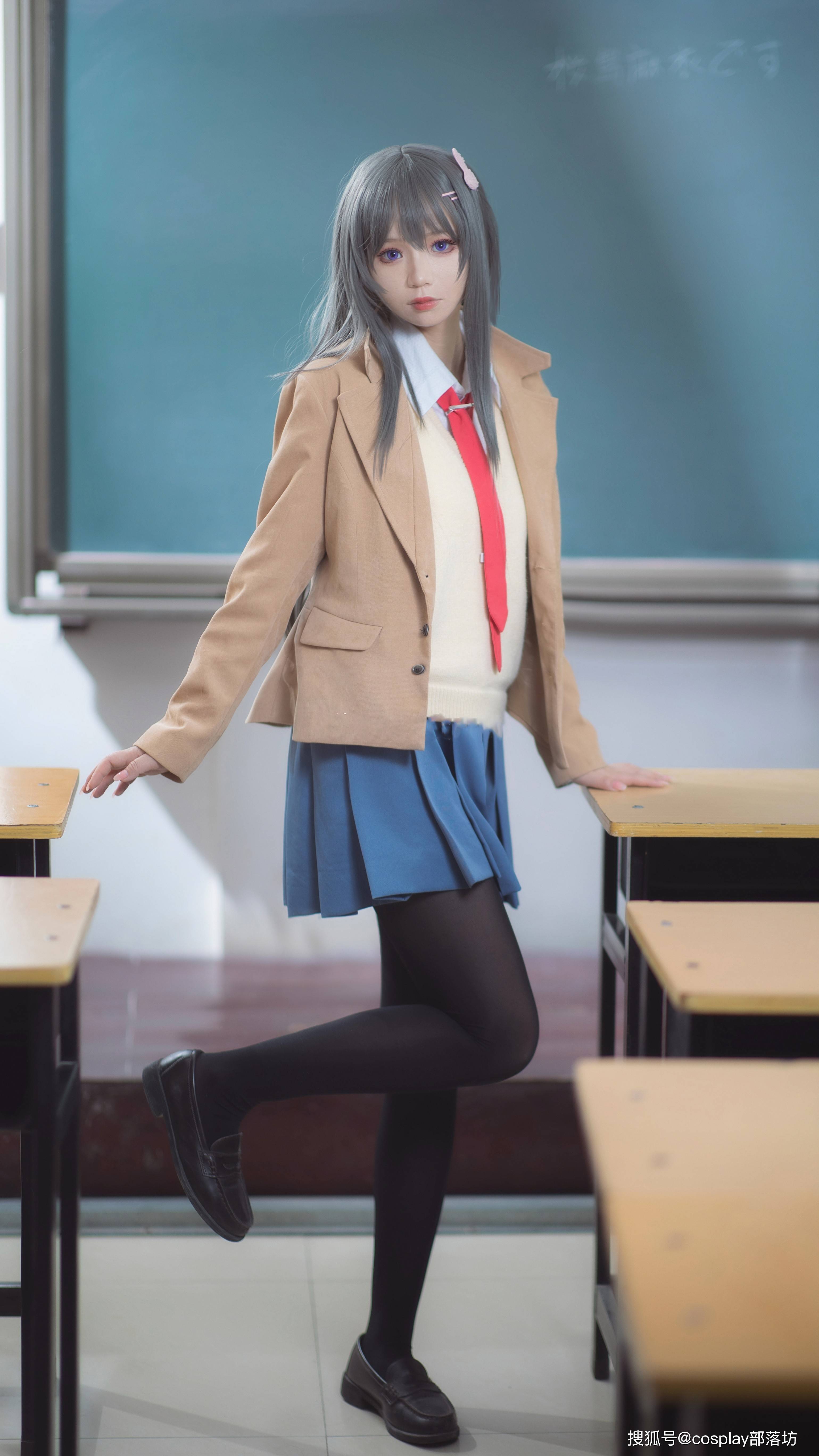 cos兔女郎学姐樱岛麻衣cos正片半度度度喵